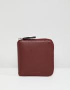Dr Martens Zip Around Leather Wallet - Red