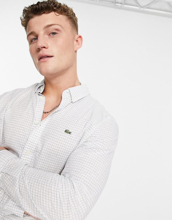 Lacoste Long Sleeve Shirt-white
