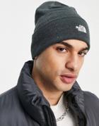 The North Face Norm Beanie In Dark Gray