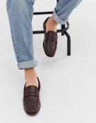 Silver Street Leather Saddle Loafer In Brown - Brown