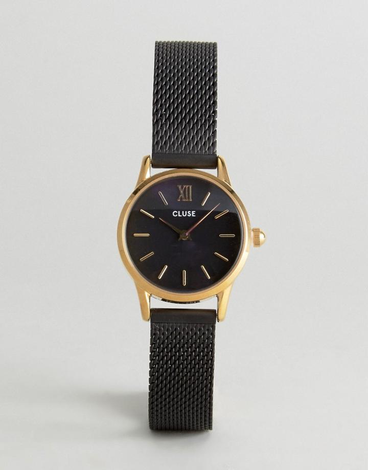 Cluse Black Vedette Mesh Watch - Black