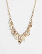 Glamorous Shell Charm Necklace-gold