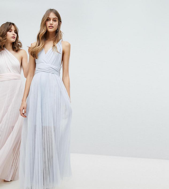 Coast Exclusive Corwin Multi Tie Maxi Dress - Silver