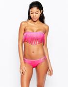 Little Mistress Ombre Fringe Bikini Set - Multi Ombre