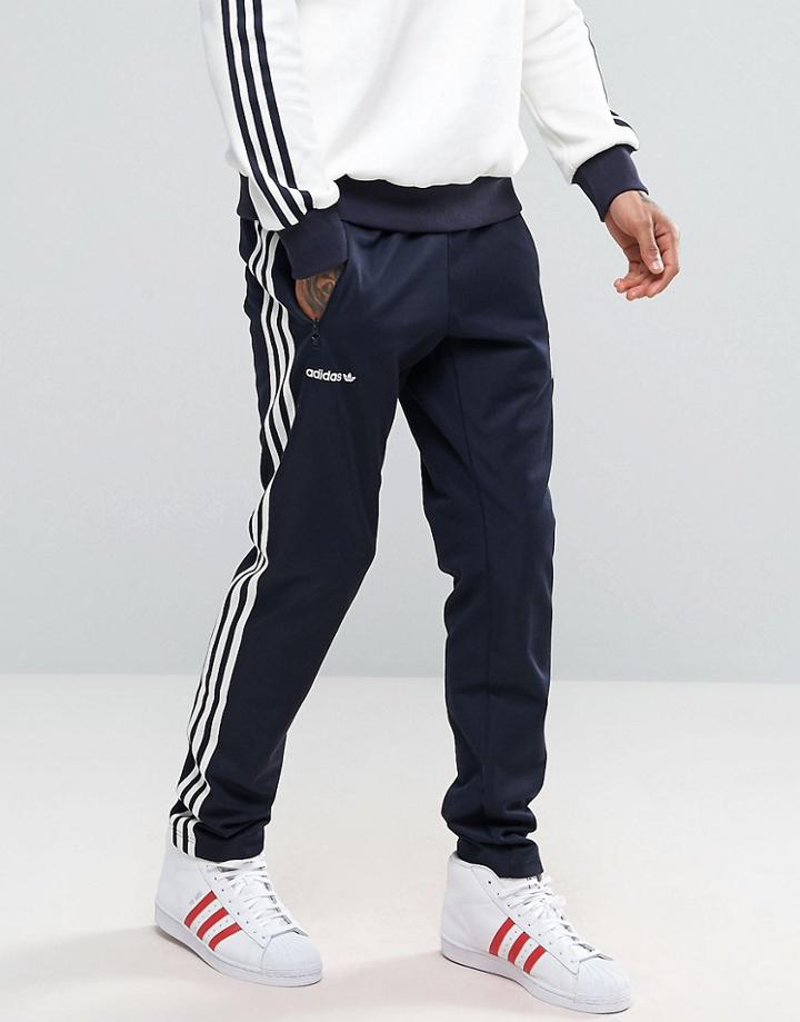 Adidas Originals 83-c Vintage Retro Joggers In Blue Bk5316 - Blue