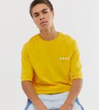 Noak Oversized T-shirt In Yellow - Yellow