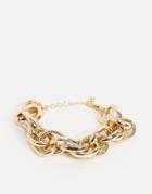 Pieces Chunky Link Bracelet In Gold