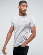 D-struct Dot Print T-shirt - Gray