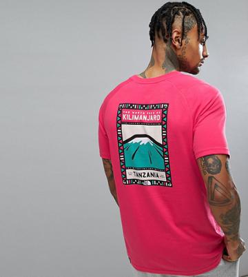 The North Face T-shirt North Faces Back Print Exclusive To Asos In Bright Pink - Pink