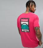 The North Face T-shirt North Faces Back Print Exclusive To Asos In Bright Pink - Pink