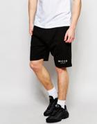 Nicce London Sweat Shorts With Logo - Black