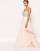 Ashley Roberts For Key Collections Allure Bandeau Maxi Dress - Pink