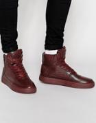 Criminal Damage Python Mid Sneakers - Red
