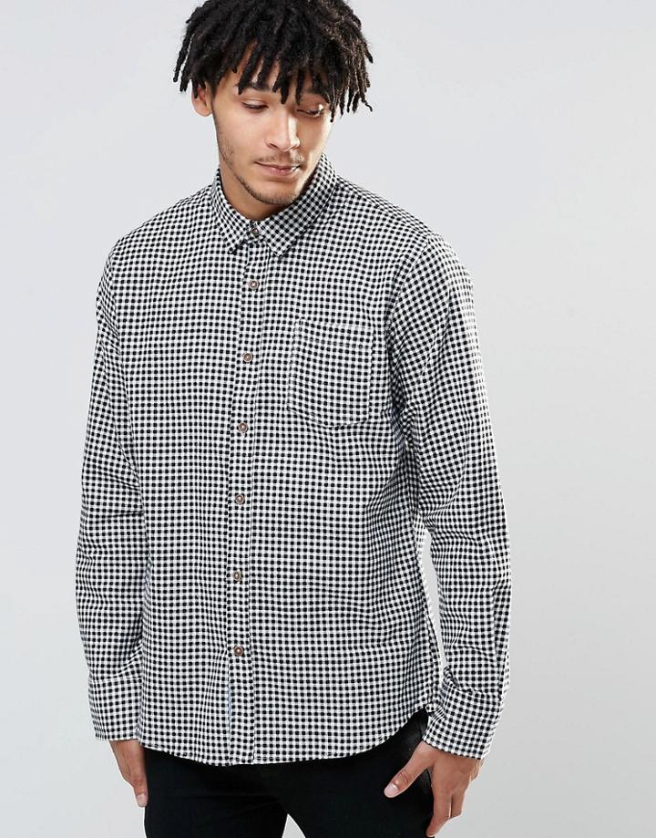 Brave Soul Checked Shirt - Black