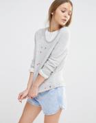 Sundry Paint Splash Sweatshirt - Gray
