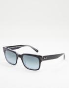 Ray-ban Unisex Jeffrey Unisex Square Sunglasses In Black 0rb2191