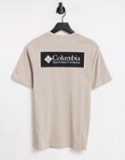 Columbia North Cascades Back Print T-shirt In Beige-brown
