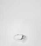 Asos Design Sterling Silver Shell Ring - Silver