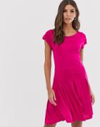 French Connection Fit And Flare Dress-pink