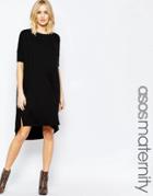 Asos Maternity Midi T Shirt Dress - Black