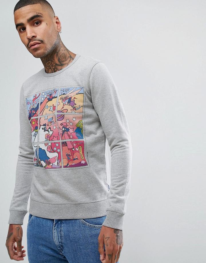 Wrangler Peter Max Artist Sweater Gray - Gray