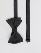 Asos Unstructured Bow Tie - Black