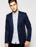 Ted Baker Casual Cotton Blazer In Slim Fit - Blue