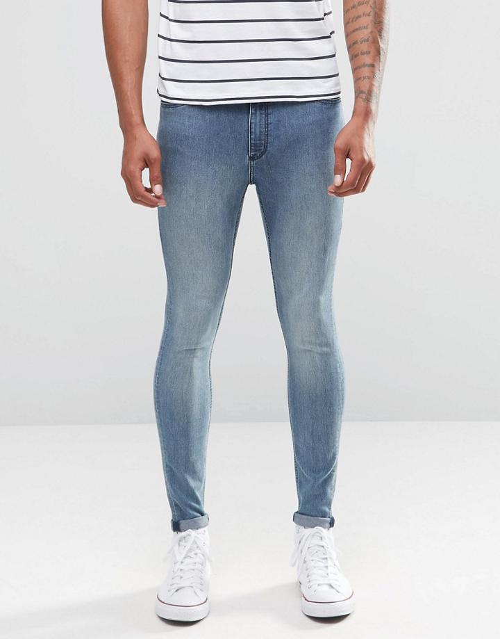 Cheap Monday Mid Spray Jeans Set Blue - Blue