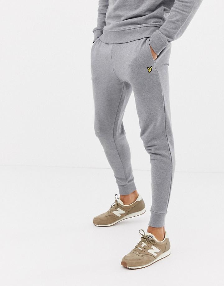 Lyle & Scott Skinny Sweat Jogger In Gray - Gray