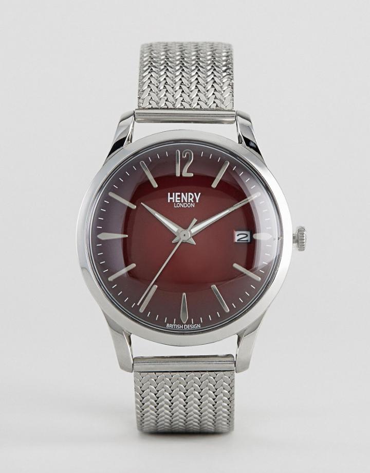 Henry London Chancery Mesh Watch In Silver - Silver