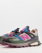 New Balance X-racer Sneakers In Gray And Pink-grey