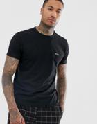 Boss Athleisure Front And Back Logo T-shirt In Black