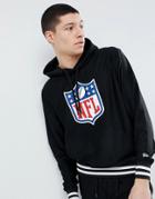 New Era Dryera Series Hoodie With Nfl Chest Print In Black - Black
