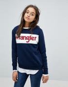 Wrangler Block Logo Sweatshirt - Navy