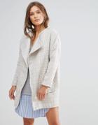 Lunik Oversized Tweed Coat - Beige