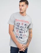 Lambretta Multi Scooter T-shirt - Gray
