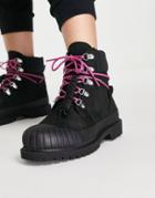 Timberland Heritage Rubber Toe Boots In Black