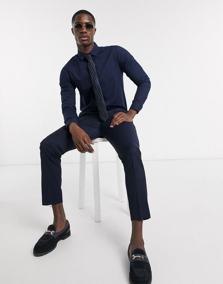 Bolongaro Trevor Slim Fit Classic Shirt-navy