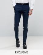 Only & Sons Super Skinny Suit Pants In Navy - Navy