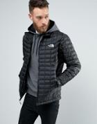 The North Face Thermoball Jacket Quilt In Black - Black