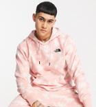 The North Face Essential Hoodie In Pink Tie Dye Exclusive At Asos