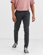 Only & Sons Skinny Fit Chinos In Gray