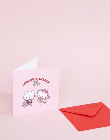 Hello Kitty #couplegoals Wedding Card - Multi