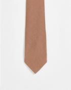 River Island Texture Tie In Rust-red