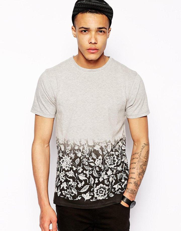 Vacant Gradient Floral T-shirt