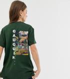 Reclaimed Vintage Inspired T-shirt With Art Print - Green