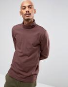 Puma Longsleeved Turtleneck T-shirt In Brown 57444002 - Green
