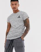 Bershka Join Life T-shirt In Black And White Print - Black