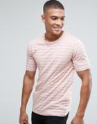 Only & Sons Stripe T-shirt - Pink