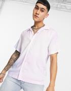 Weekday Coffee Blurry Short Sleeve Shirt-blues